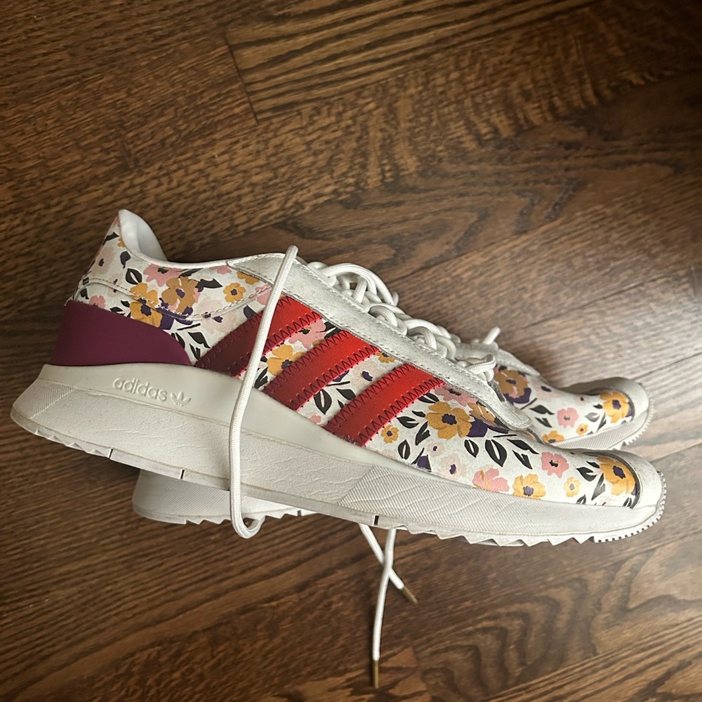 EUC Adidas w floral design!
